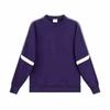 Suéter de Gola Redonda com Mangas Coloridas Pesado Tendência Marca Outono Inverno Costura Colorida Roupa de Trabalho Estampa Fixa LOGO Suéter com Costura Colorida LOGO Estampa Fixa