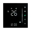 Novo termostato de ar condicionado central com display LCD e painel de toque, apresentando um interruptor de três velocidades para controlar a temperatura do ar condicionado central
