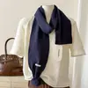 2026 Bufanda de Borlas Estilo Coreano Nueva para Mujer Invierno Engrosada Cálida Tejida Cuello Protector de Color Sólido Versátil Estilo Estudiante