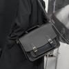 Bolsa Masculina de Um Ombro Cruzado Multifuncional Estereótipo Retrô Bolsa Negócios Crazy Horse PU Couro Maleta Bolsa