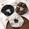 Estilo Ballet Leite Xadrez Indústria Pesada Renda Estilo Coreano Elástico de Cabelo Intestino Grosso Fofo Cremoso Doce Menina Corda de Cabelo