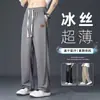 Pantalones de Nueva Llegada Primavera y Otoño 2024 Combinan con Todo Sueltos Rectos Atractivos de Moda Marca Pierna Ancha Deportivos Casuales para Hombre