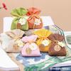 Atacado do Fabricante Pequena Bolsa Sachet de Camélia Design de Logo Sachet Bolsa de Algodão e Linho Sachet Bolsa de Embalagem Bolsa Vazia