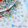 6*7mm Coração Torto Base Pontiaguda Formato Especial Diamante para Nail Art Pequeno Mini Joia para Nail Art Material para Polimento de Unhas Usável Atacado