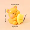 Urso Manteiga Original Fofo Acessórios de Estatueta Dia dos Namorados Qixi Animal DIY Caixa Surpresa Artesanato Enfeites de Resina