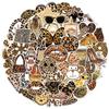 50 pegatinas estéticas de graffiti de leopardo de dibujos animados retro, decorativas para equipaje, guitarra, patineta, pegatinas impermeables al por mayor