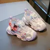 Sandálias Fechadas para Meninas, Novas Sandálias Esportivas de Verão, Sapatos Infantis com Solado Macio, Sapatos Antiderrapantes para Meninas Mais Velhas, Sapatos de Tela