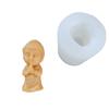 Molde nuevo pequeño con forma de Buda para hacer velas aromáticas, decoración de muebles, molde de silicona, productos de fábrica