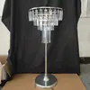 Novo arranjo de flores de tira de gelo de cristal para casamento, centro de mesa decorativo luminoso para banquetes de casamento, arranjo de flores de mesa, peça decorativa requintada