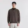 También Parada Otoño 2026 Camisa Polo Tejida 400g Suéter de Punto Grueso para Hombre Sensación de Alta Gama Suéter de Manga Larga