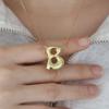 Amazon Venta Caliente 18k Latón Esmalte Globo Burbuja Lindo Gordito 26 Letras Inglesas Colgante Collar