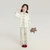 Pudding Haru Pijamas Lindos de Manga Larga para Niños 2025 Otoño Nuevo Conjunto Casual Suelto de Ropa para el Hogar para Niñas