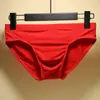 Ropa Interior Sexy para Hombre Verano Calzoncillos de Moda Tres Dimensionales Nylon Seda de Hielo Suave Elástico Transpirable U-Convexo Pantalones Juveniles