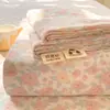 2025 Novo Lençol de Cama Fresco de Verão Peça Única Algodão Lavado Fio de Dupla Camada Colcha Peça Única Cama de Dormitório Estudantil Conjunto de Três Peças
