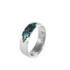 Anillo de Esmalte de Flor de Plata 9999 Pie de Plata Carácter Moda para Mujer Estilo Nacional Personalidad Combinable Anillo Abierto