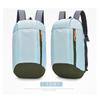 Mochila plegable ligera y sencilla al por mayor, mochila portátil para estudiantes, bolsa de viaje, bolsa de almacenamiento, impresión de logotipo.