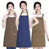 Avental Impermeável e Respirável com Logotipo Personalizado Impresso, Resistente a Manchas, Desgaste e Sujeira, Adequado para Restaurantes de Churrasco, Pintura Artística e Roupas de Trabalho, Fornecimento Direto