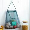 Bolsa de Almacenamiento con Diseño Hueco, Bolsa Colgante Transpirable para Jengibre y Ajo, Bolsa de Malla para Almacenamiento de Frutas y Verduras de Cocina, Bolsa de Almacenamiento Transpirable para Montar en la Pared