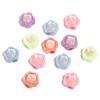 Sticker Aurora Plateado Color UV Flor Diamante Cuentas Acrílicas Cuadradas con Cuentas Llavero DIY Accesorios Cadena para Teléfono Móvil Cuentas