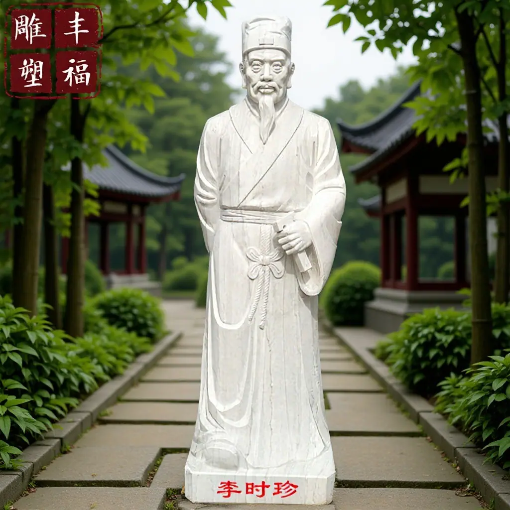 石雕李时珍雕塑