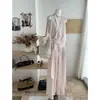 Moda de Verano 2026 Versátil Casual Estilo Coreano Suave Conjunto de Dos Piezas con Top sin Mangas de Cuello en V con Cinta y Pantalones de Pierna Ancha de Cintura Alta