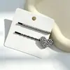 Pinza para el pelo Exquisita de Estilo Coreano, Muy Vendida, con Pedrería, Versátil, para Mujer, Nuevo Clip Lateral para el Pelo, Clip Cruzado para Flequillo