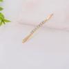 Pin de Celebridad de Internet con Incrustaciones de Oro y Diamantes con Flequillo Pin de Pelo Simple Pin de Borde de Pelo Retiene el Color Galvanizado Joyería DIY Accesorios para Pinzas de Pelo