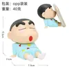 Soporte para Teléfono de Persona Perezosa Crayon Shin-chan Adorno de Escritorio Lindo Modelo de Juguete de Moda Soporte para Teléfono Universal para Horizontal y Vertical