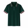 Nueva camisa polo de manga corta con solapa de alta gama, ropa de trabajo con logotipo bordado, camisa publicitaria personalizada, camiseta de equipo, camiseta cultural