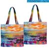 Bolsa de Mão Pintura a Óleo Tie-Dye Graffiti 2022 Nova Bolsa 3D Tecido Oxford Tendência Bolsa Tote Feminina