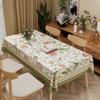 Mantel Nórdico de Piel de Cordero Estampado Ambiental Lavable Sin Aceite Impermeable Antideslizante Mantel para Mesa de Centro Mantel para Mesa de Comedor Mantel para Mesa Redonda