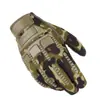 Guantes para Hombre para Exteriores de Fuerzas Especiales Tácticos de Combate Protección Entrenamiento Resistentes al Desgaste Medio Dedo Dedo Largo Cuatro Estaciones Guantes Tácticos