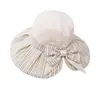 Sombrero de Nuevo Estilo para Mujer, Sombrero Plegable de Estilo Coreano con Ala Ancha para Protección Solar, Nuevo Estilo de Verano, Versátil para Viajes, Sombrero de Pescador Delgado y Transpirable