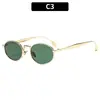 Nuevas Gafas de Sol de Lujo Ligero con Montura Ovalada para Mujer, Gafas de Alta Gama, Gafas de Sol con Protección Solar, Gafas de Sol de Moda Europeas y Americanas Transfronterizas