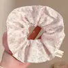 Pañuelo Cuadrado a Cuadros Estilo Coreano para el Cabello, Goma Elástica Estilo Perezoso, Cuerda para Moño de Gama Alta, Goma para el Cabello Dulce
