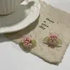 Pendientes de Hilo de Flores y Hojas Estilo Francés Super Hada para Mujer Moda Sentido de Alta Gama Estilo Casual de Vacaciones Accesorios Dulces