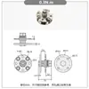 Eixo rotativo de amortecimento de disco, dobradiça de torque circular, torque ajustável, dobradiça de parada arbitrária, acessórios de braço de dobradiça