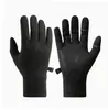 Guantes de ciclismo para exteriores, forrados de polar, ligeros, para pantalla táctil, antideslizantes, a prueba de viento, adecuados para conducir y esquiar, con forro fino elástico