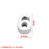 Acero Inoxidable Pulido Espejo Digital Cuentas Agujero 0-9 Accesorios de Joyería DIY Dígitos Árabes Abalorio Colgante de Trébol de Cuatro Hojas