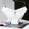 Tanga Sexy Fofa de Renda Baixa com Laço Calcinha Feminina Sem Costura Estilo Puro Desejo Forro de Algodão Tendência