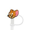 8-10mm tampa de palha para gato e rato plug de palha tampa contra poeira acessórios de palha de desenho animado capa de poeira de borracha macia reciclável