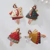 Novedad transfronteriza de gran venta Arte de hierro retro americano Adornos navideños envejecidos: ángel, muñeco de nieve y adornos de árbol de Navidad con formas únicas