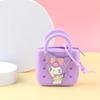 Bolsa de Silicona al por Mayor para Monedas Bolso Mini Colgante para Mochila Cuadrado Bolsa para Auriculares Bolsa de Almacenamiento para Regalo