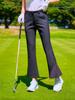 2025 Nuevos Pantalones de Golf para Mujer Pantalones Deportivos Pantalones de Boca Ancha Corte Ajustado Pierna Larga Elásticos Pantalones con Abertura