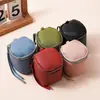 Bolsa de Mão Portátil da Moda, Porta-Moedas Quadrado, Mini Estojo Simples de Grande Capacidade para Fones de Ouvido, Necessaire