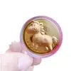 2026 Ano do Cavalo Moeda de Ouro da Sorte Moeda Comemorativa Riqueza Instantânea Moeda de Ouro Sucesso Imediato Benefícios da Transmissão ao Vivo de Ano Novo