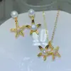 Colar Concha Búzio Pingente Vivo Cavalo-marinho Pingente Transfronteiriço Coral Peixe Estrela-do-mar Estação Independente Anel Moda Deslocamento Cobre