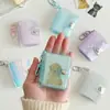 Álbum de Fotos Transparente de Dibujos Animados de 2 pulgadas para Fotos de Identificación de Estudiante, Portatarjetas Mini, Álbum de Almacenamiento Colgante para Bolso de Niña