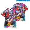 Camiseta Estampada de Manga Curta com Tema de Filme 3D para Meninas, para Adultos e Crianças, Verão