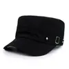 Sombrero de copa plano para hombres de mediana edad y ancianos, gorra de color liso, protección solar para exteriores, gorra de béisbol de ala corta de primavera, sombrero de sol casual de moda